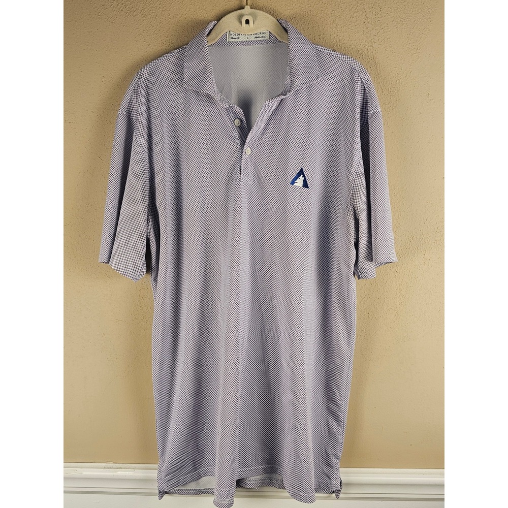 Holderness‎ & Bourne Mens Purple Short Sleeve Polo Golf Shirt Tailored Fit Large